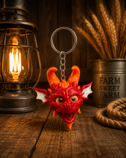 Dragon Head Keychain