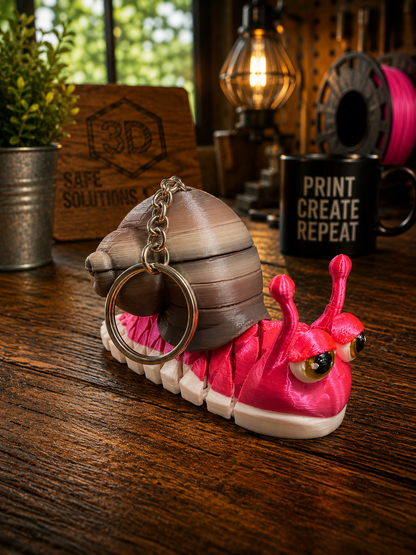 Flexi Snail Keychain