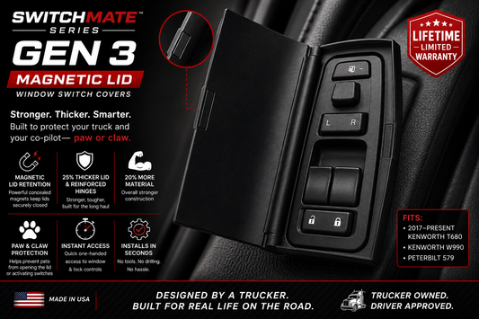 SwitchMate Series GEN 3 Magnetic Window Switch Covers – Kenworth & Peterbilt